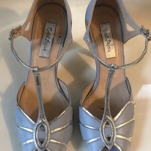 Elegant Powder blue and silver Women's Shoes